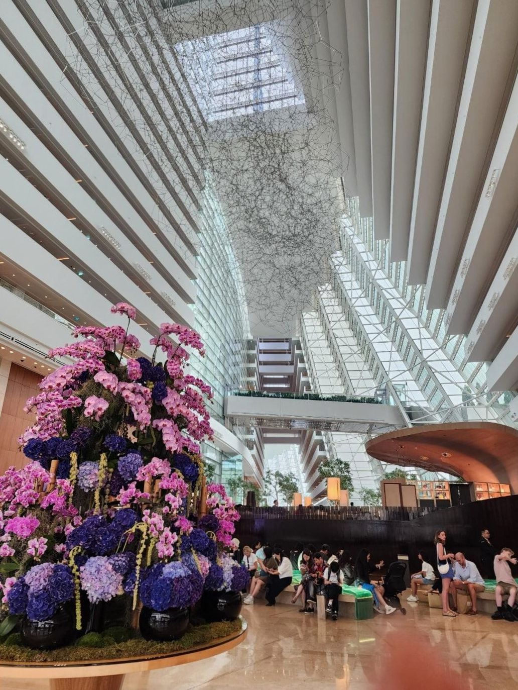 Luxury hotel lobby